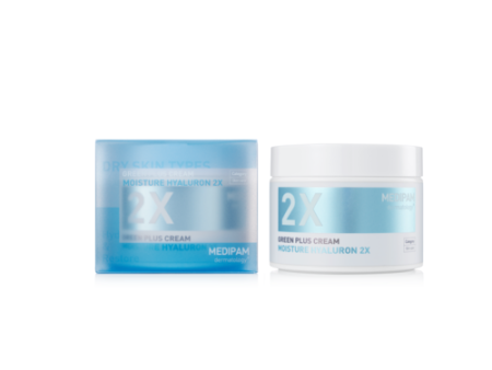 Medipam Green Plus Cream Moisture Hyaluron 2X Online now