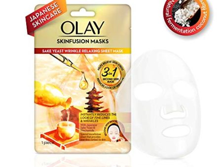 Olay Skinfusion Masks: Sake Yeast Wrinkle Relaxing For Discount