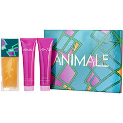 ANIMALE by Animale Parfums , EAU DE PARFUM SPRAY 3.4 OZ & BODY LOTION 3.4 OZ & SHOWER GEL 3.4 OZ Cheap