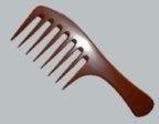 Bone Jumbo Wooden Comb - Brown For Discount