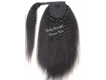 Kinky Straight Ponytail 18  | Human Hair Extension | 100 % USA Made Online Sale