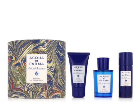 Cofanetto Profumo Unisex Acqua Di Parma 3 Pezzi Blu Mediterraneo Mirto Di Panarea Online Sale