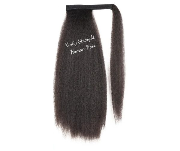 Kinky Straight Ponytail 18  | Human Hair Extension | 100 % USA Made Online Sale